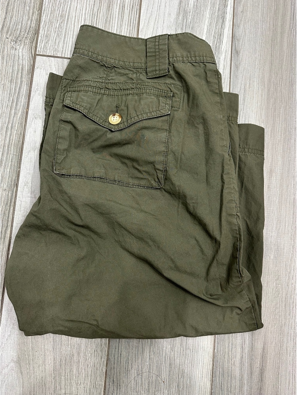 Lauren Ralph Lauren Petite Olive Green Capri Pants Size 14P - Picture 6 of 6